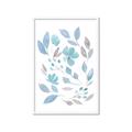 Picture of Blue Leaves IV _GroupedProduct_Rectangle_Portrait_Framed_Matted_
