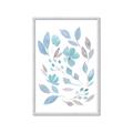 Picture of Blue Leaves IV _GroupedProduct_Rectangle_Portrait_Framed_Matted_