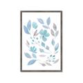 Picture of Blue Leaves IV _GroupedProduct_Rectangle_Portrait_Framed_Matted_
