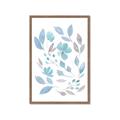 Picture of Blue Leaves IV _GroupedProduct_Rectangle_Portrait_Framed_Matted_