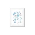 Picture of Blue Leaves IV _GroupedProduct_Rectangle_Portrait_Framed_Matted_