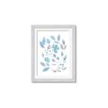 Picture of Blue Leaves IV _GroupedProduct_Rectangle_Portrait_Framed_Matted_