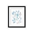 Picture of Blue Leaves IV _GroupedProduct_Rectangle_Portrait_Framed_Matted_