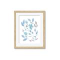 Picture of Blue Leaves IV _GroupedProduct_Rectangle_Portrait_Framed_Matted_