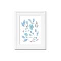Picture of Blue Leaves IV _GroupedProduct_Rectangle_Portrait_Framed_Matted_