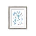 Picture of Blue Leaves IV _GroupedProduct_Rectangle_Portrait_Framed_Matted_