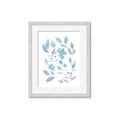Picture of Blue Leaves IV _GroupedProduct_Rectangle_Portrait_Framed_Matted_