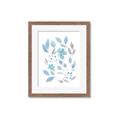 Picture of Blue Leaves IV _GroupedProduct_Rectangle_Portrait_Framed_Matted_