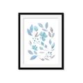 Picture of Blue Leaves IV _GroupedProduct_Rectangle_Portrait_Framed_Matted_