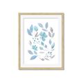 Picture of Blue Leaves IV _GroupedProduct_Rectangle_Portrait_Framed_Matted_
