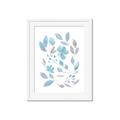 Picture of Blue Leaves IV _GroupedProduct_Rectangle_Portrait_Framed_Matted_