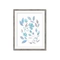 Picture of Blue Leaves IV _GroupedProduct_Rectangle_Portrait_Framed_Matted_