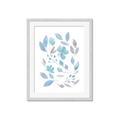 Picture of Blue Leaves IV _GroupedProduct_Rectangle_Portrait_Framed_Matted_