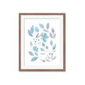 Picture of Blue Leaves IV _GroupedProduct_Rectangle_Portrait_Framed_Matted_