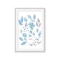 Picture of Blue Leaves IV _GroupedProduct_Rectangle_Portrait_Framed_Matted_
