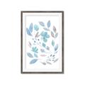 Picture of Blue Leaves IV _GroupedProduct_Rectangle_Portrait_Framed_Matted_
