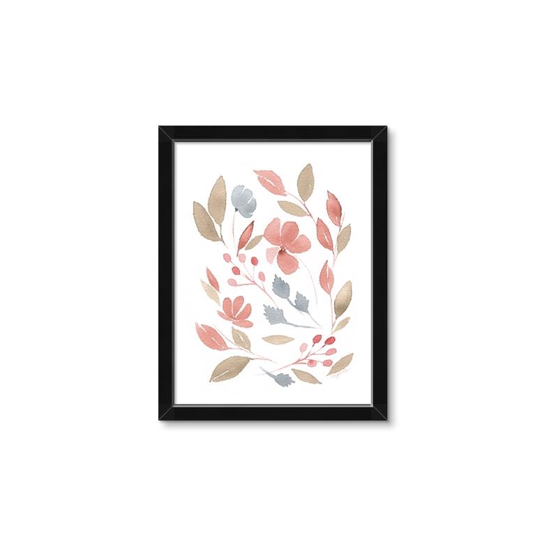 Picture of Red Leaves IV _GroupedProduct_Rectangle_Portrait_Framed_Matted_