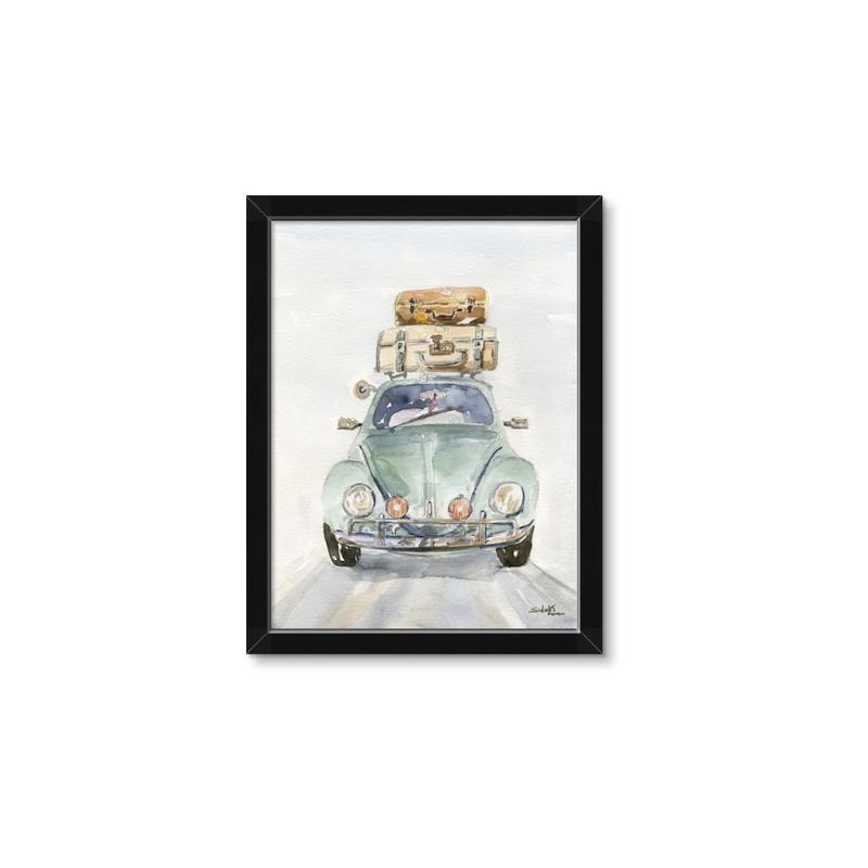 Picture of Traveling Car _GroupedProduct_Rectangle_Portrait_Framed_Matted_