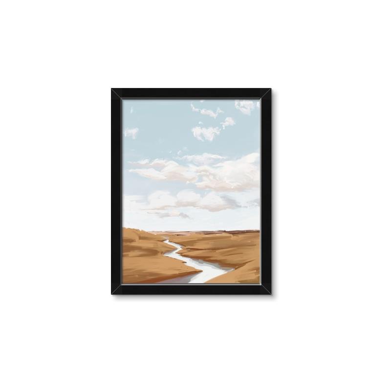 Picture of Desert Landscape Creek  _GroupedProduct_Rectangle_Portrait_Framed_Matted_
