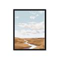 Picture of Desert Landscape Creek  _GroupedProduct_Rectangle_Portrait_Framed_Matted_
