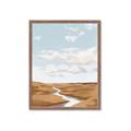 Picture of Desert Landscape Creek  _GroupedProduct_Rectangle_Portrait_Framed_Matted_