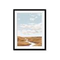 Picture of Desert Landscape Creek  _GroupedProduct_Rectangle_Portrait_Framed_Matted_