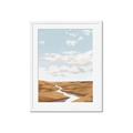 Picture of Desert Landscape Creek  _GroupedProduct_Rectangle_Portrait_Framed_Matted_