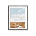 Picture of Desert Landscape Creek  _GroupedProduct_Rectangle_Portrait_Framed_Matted_
