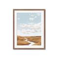 Picture of Desert Landscape Creek  _GroupedProduct_Rectangle_Portrait_Framed_Matted_