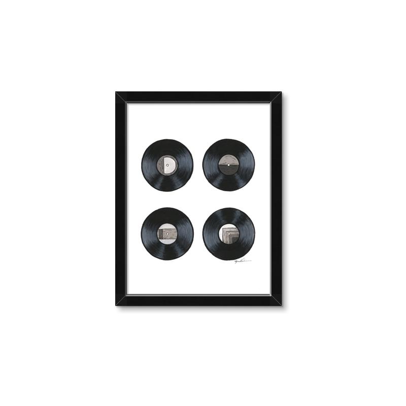 Picture of Records _GroupedProduct_Rectangle_Portrait_Framed_Matted_