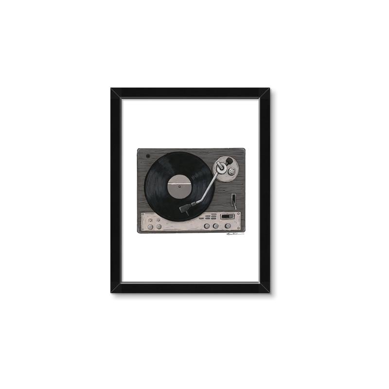 Picture of Record Player _GroupedProduct_Rectangle_Portrait_Framed_Matted_
