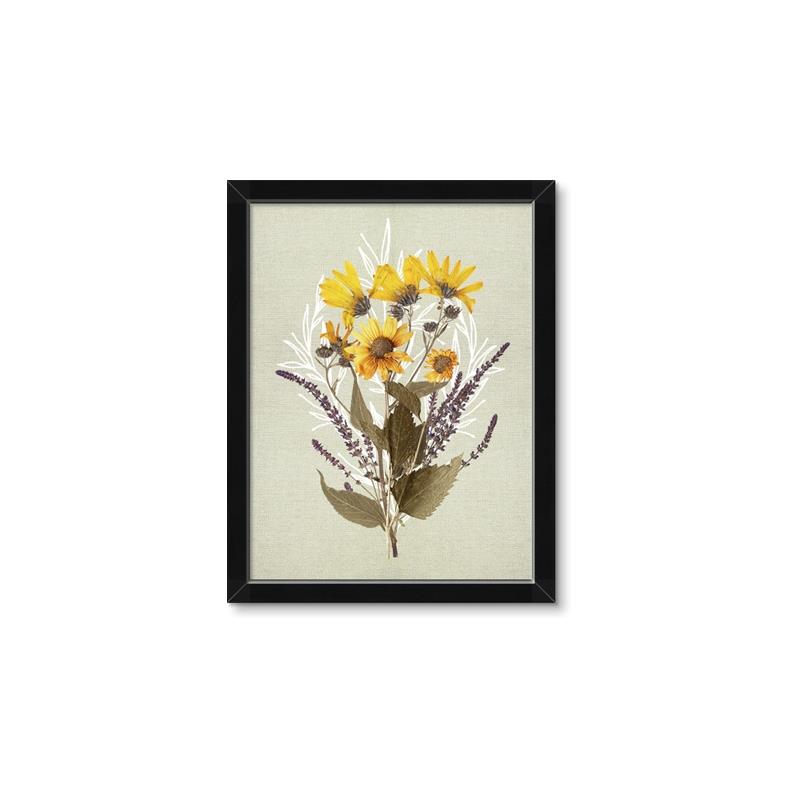 Picture of Dried Flowers with Outline II  _GroupedProduct_Rectangle_Portrait_Framed_Matted_