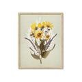Picture of Dried Flowers with Outline II  _GroupedProduct_Rectangle_Portrait_Framed_Matted_