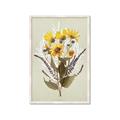 Picture of Dried Flowers with Outline II  _GroupedProduct_Rectangle_Portrait_Framed_Matted_