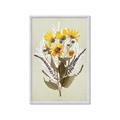 Picture of Dried Flowers with Outline II  _GroupedProduct_Rectangle_Portrait_Framed_Matted_