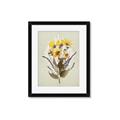 Picture of Dried Flowers with Outline II  _GroupedProduct_Rectangle_Portrait_Framed_Matted_