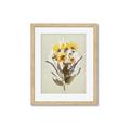 Picture of Dried Flowers with Outline II  _GroupedProduct_Rectangle_Portrait_Framed_Matted_