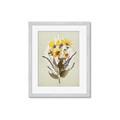 Picture of Dried Flowers with Outline II  _GroupedProduct_Rectangle_Portrait_Framed_Matted_