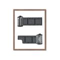 Picture of Film Reel  _GroupedProduct_Rectangle_Portrait_Framed_Matted_