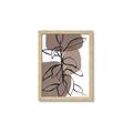 Picture of Brown Geo with Leaves I  _GroupedProduct_Rectangle_Portrait_Framed_Matted_