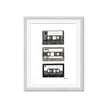 Picture of Cassette Tape _GroupedProduct_Rectangle_Portrait_Framed_Matted_