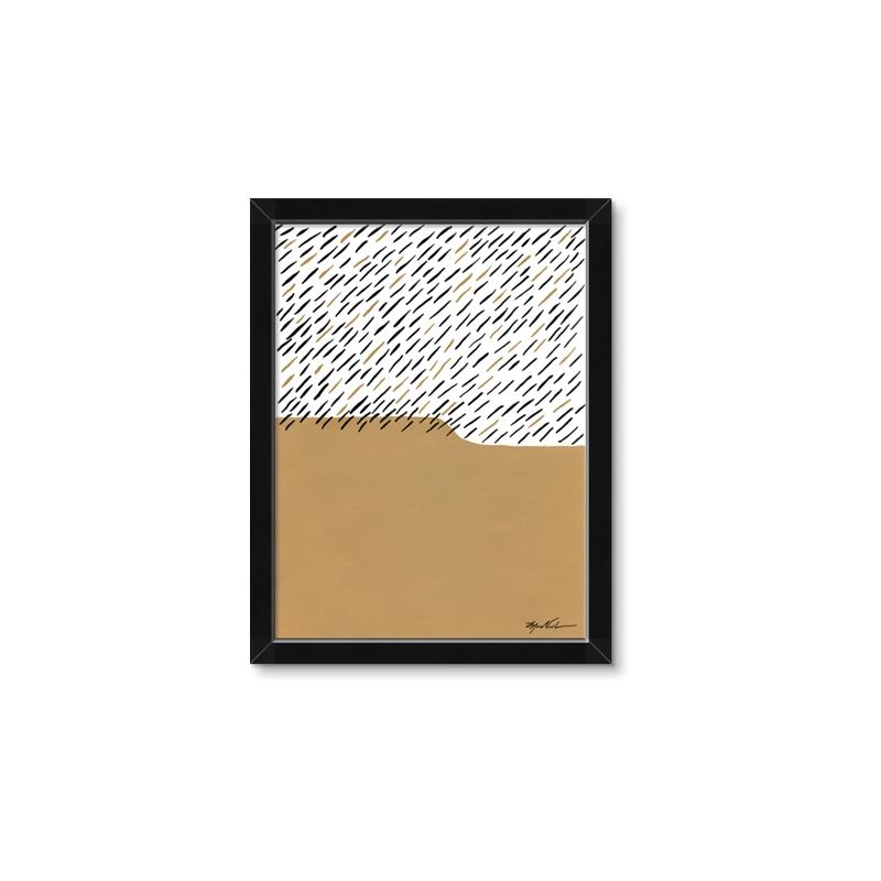 Picture of Mid Century Abstract Taupe _GroupedProduct_Rectangle_Portrait_Framed_Matted_