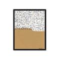 Picture of Mid Century Abstract Taupe _GroupedProduct_Rectangle_Portrait_Framed_Matted_