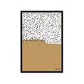 Picture of Mid Century Abstract Taupe _GroupedProduct_Rectangle_Portrait_Framed_Matted_