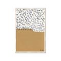 Picture of Mid Century Abstract Taupe _GroupedProduct_Rectangle_Portrait_Framed_Matted_