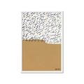 Picture of Mid Century Abstract Taupe _GroupedProduct_Rectangle_Portrait_Framed_Matted_