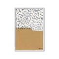 Picture of Mid Century Abstract Taupe _GroupedProduct_Rectangle_Portrait_Framed_Matted_