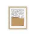 Picture of Mid Century Abstract Taupe _GroupedProduct_Rectangle_Portrait_Framed_Matted_