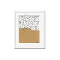 Picture of Mid Century Abstract Taupe _GroupedProduct_Rectangle_Portrait_Framed_Matted_