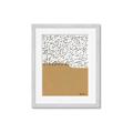 Picture of Mid Century Abstract Taupe _GroupedProduct_Rectangle_Portrait_Framed_Matted_